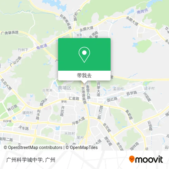 广州科学城中学地图