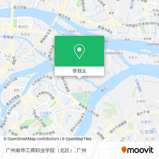 广州南华工商职业学院（北区）地图
