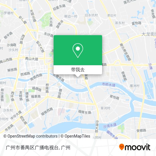 广州市番禺区广播电视台地图