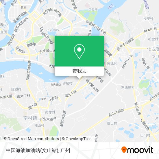中国海油加油站(文山站)地图