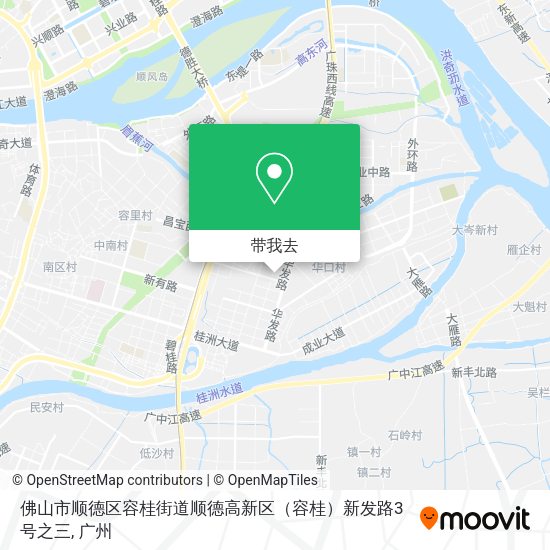 佛山市顺德区容桂街道顺德高新区（容桂）新发路3号之三地图