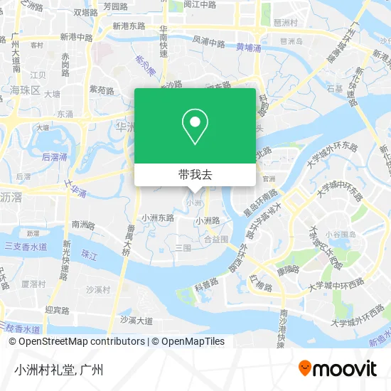 小洲村礼堂地图