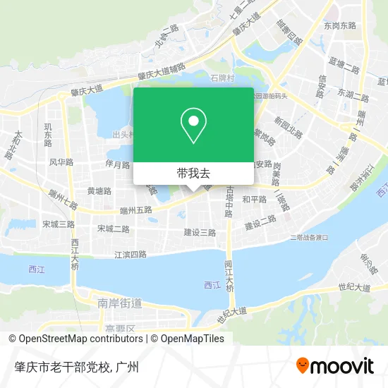 肇庆市老干部党校地图