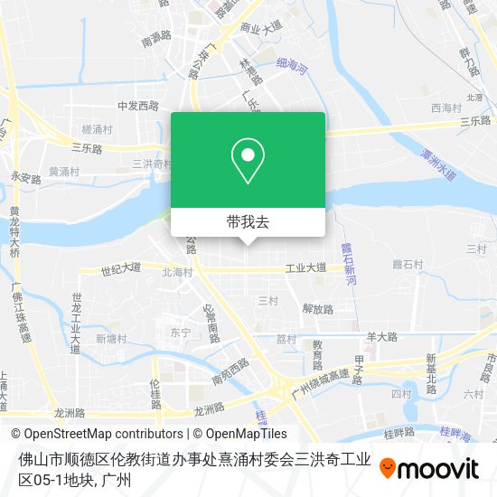 佛山市顺德区伦教街道办事处熹涌村委会三洪奇工业区05-1地块地图