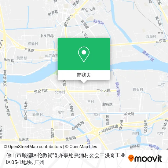 佛山市顺德区伦教街道办事处熹涌村委会三洪奇工业区05-1地块地图