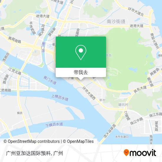 广州亚加达国际预科地图