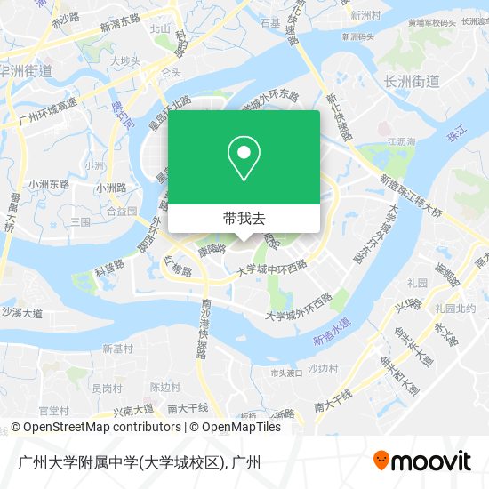 广州大学附属中学(大学城校区)地图