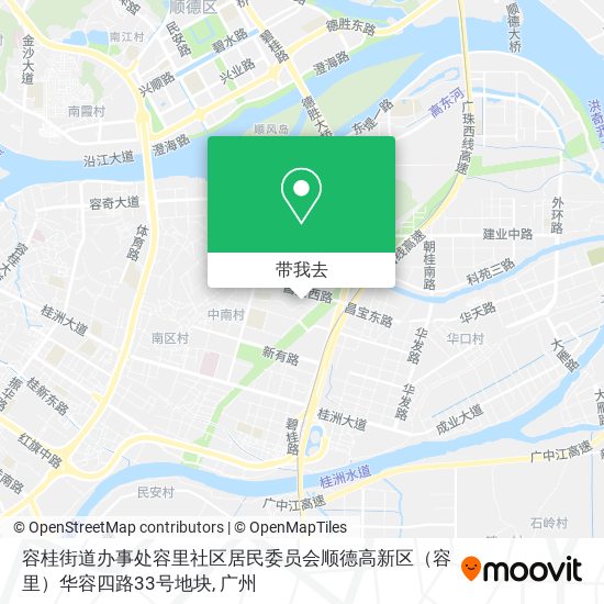 容桂街道办事处容里社区居民委员会顺德高新区（容里）华容四路33号地块地图