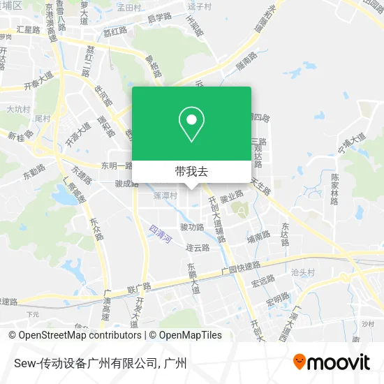 Sew-传动设备广州有限公司地图