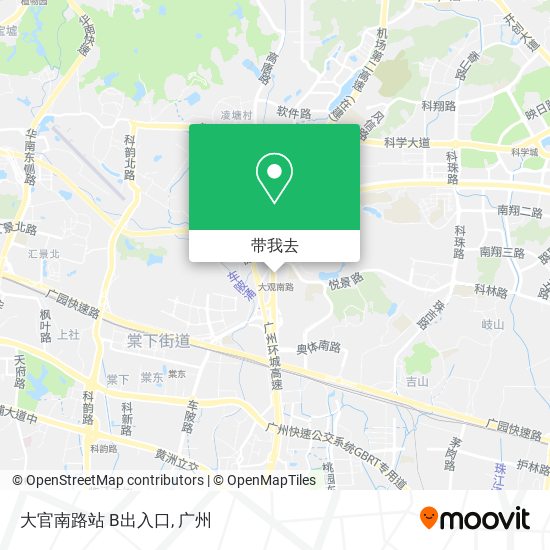 大官南路站 B出入口地图
