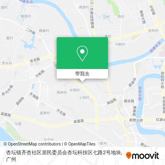杏坛镇齐杏社区居民委员会杏坛科技区七路2号地块地图