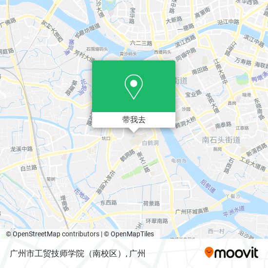 广州市工贸技师学院（南校区）地图