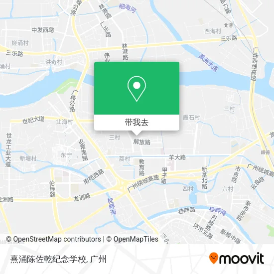 熹涌陈佐乾纪念学校地图