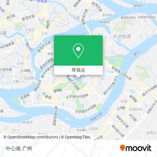 中心湖地图