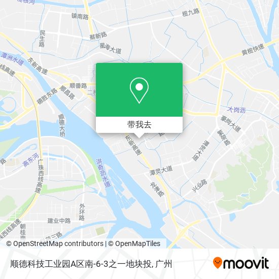 顺德科技工业园A区南-6-3之一地块投地图
