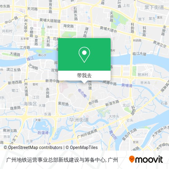 广州地铁运营事业总部新线建设与筹备中心地图
