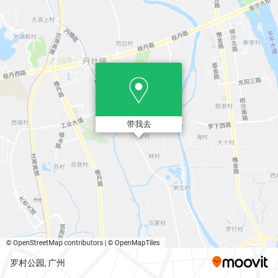 罗村公园地图