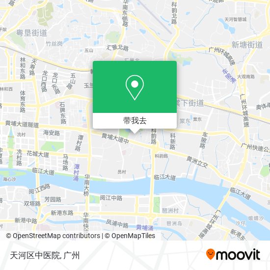天河区中医院地图
