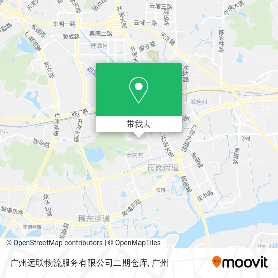 广州远联物流服务有限公司二期仓库地图