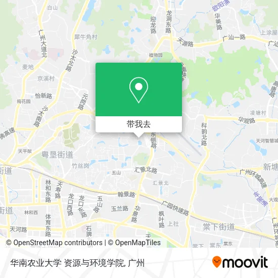 华南农业大学 资源与环境学院地图