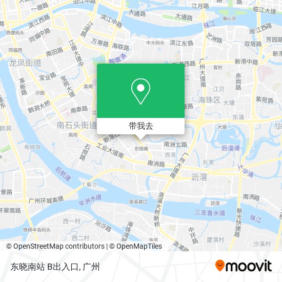 东晓南站 B出入口地图