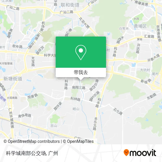 科学城南部公交场地图