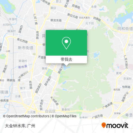大金钟水库地图