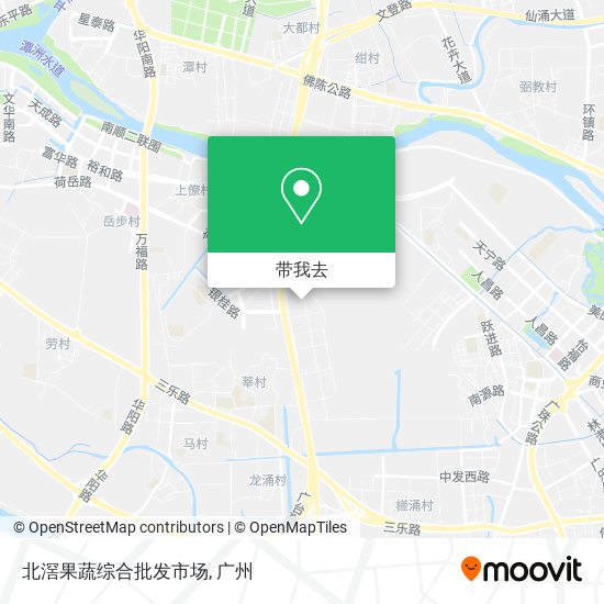 北滘果蔬综合批发市场地图