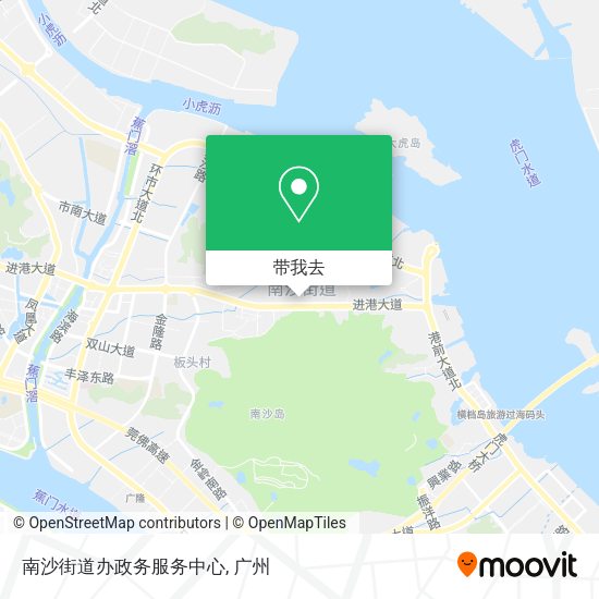 南沙街道办政务服务中心地图
