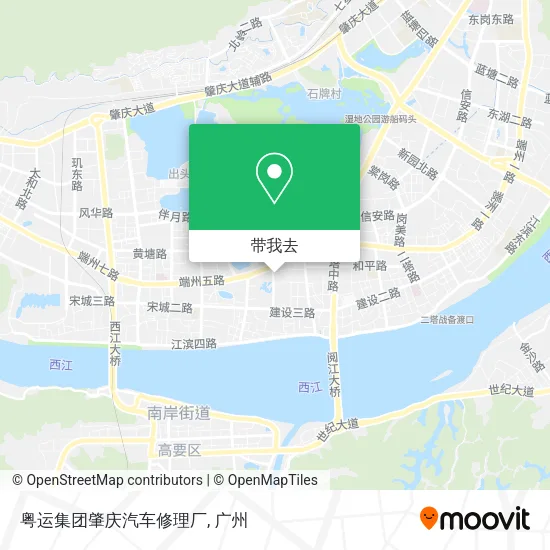 粤运集团肇庆汽车修理厂地图