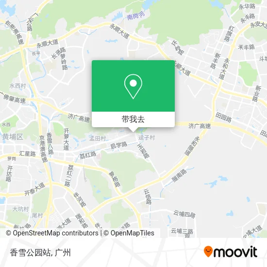 香雪公园站地图