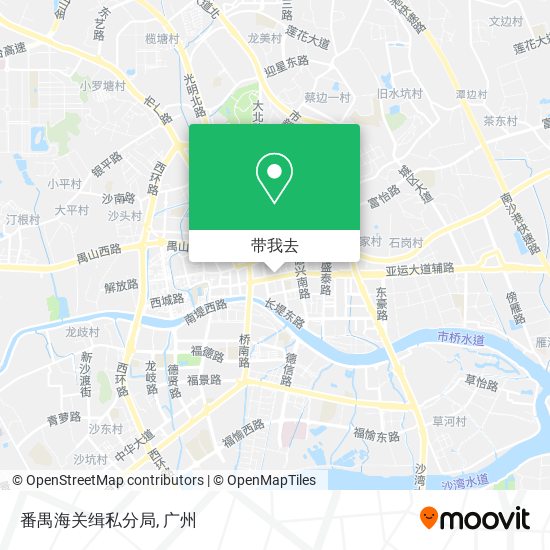 番禺海关缉私分局地图