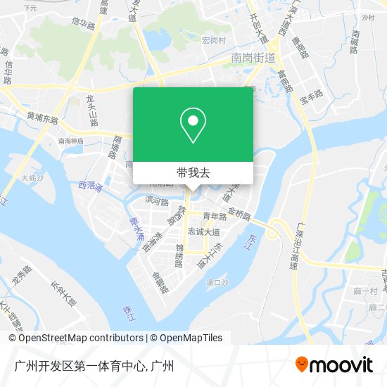 广州开发区第一体育中心地图