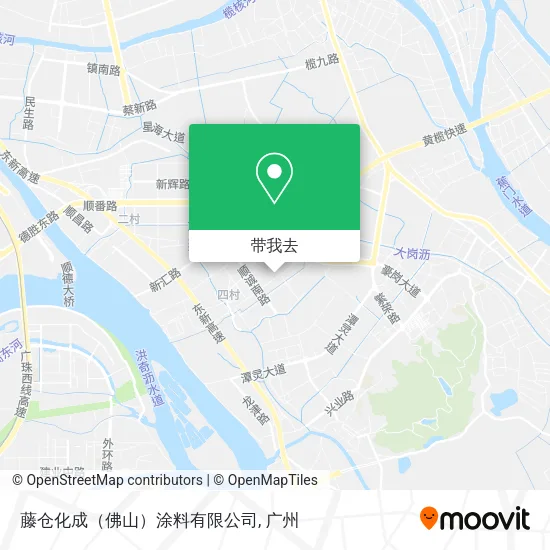 藤仓化成（佛山）涂料有限公司地图