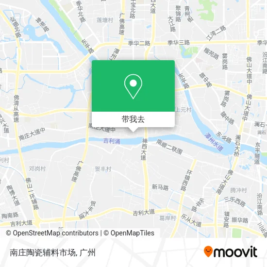 南庄陶瓷辅料市场地图