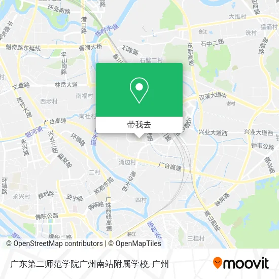 广东第二师范学院广州南站附属学校地图