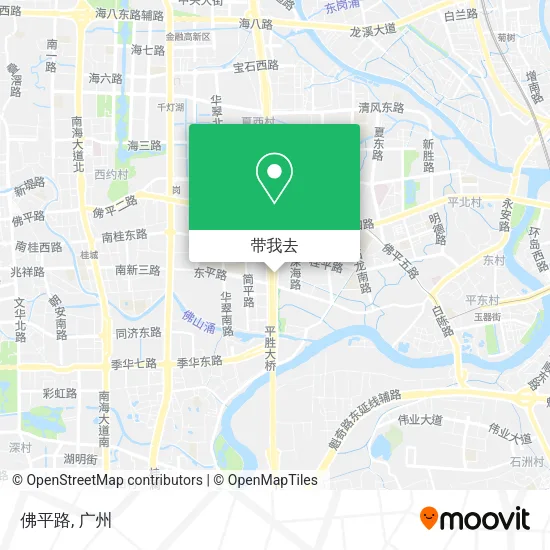 佛平路地图