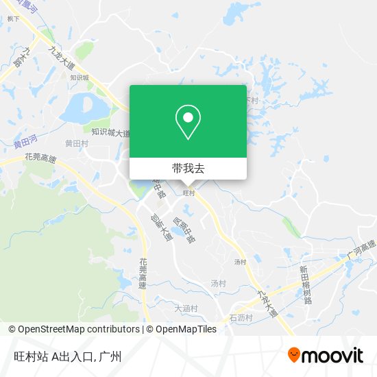 旺村站 A出入口地图