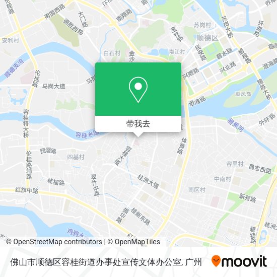 佛山市顺德区容桂街道办事处宣传文体办公室地图