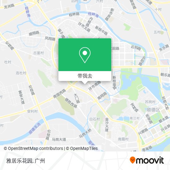 雅居乐花园地图