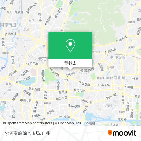 沙河登峰综合市场地图