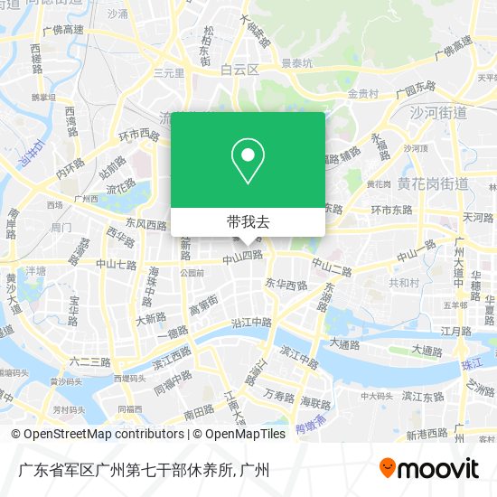 广东省军区广州第七干部休养所地图