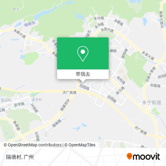隔塘村地图