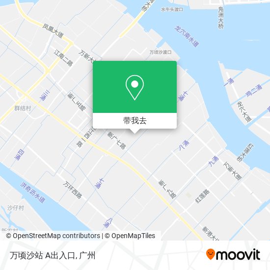 万顷沙站 A出入口地图