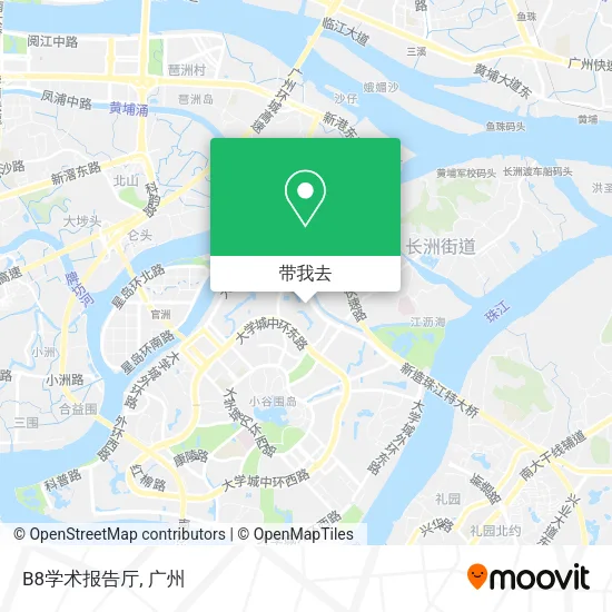 B8学术报告厅地图