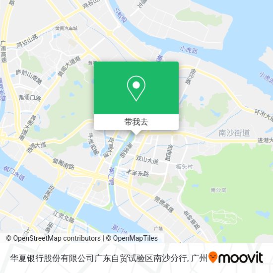 华夏银行股份有限公司广东自贸试验区南沙分行地图