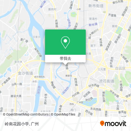 岭南花园小学地图