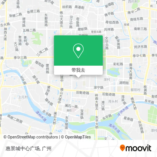 惠景城中心广场地图