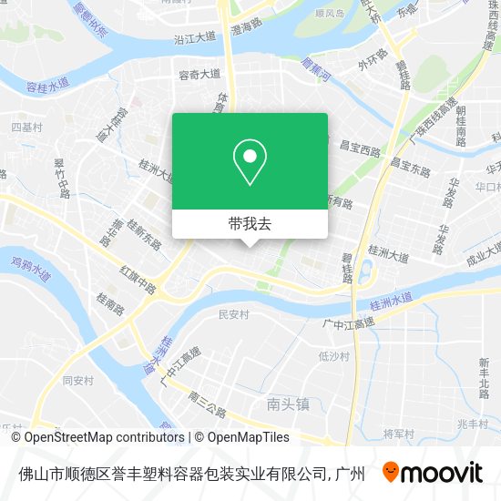 佛山市顺德区誉丰塑料容器包装实业有限公司地图
