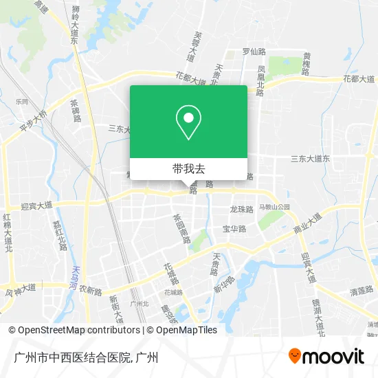 广州市中西医结合医院地图